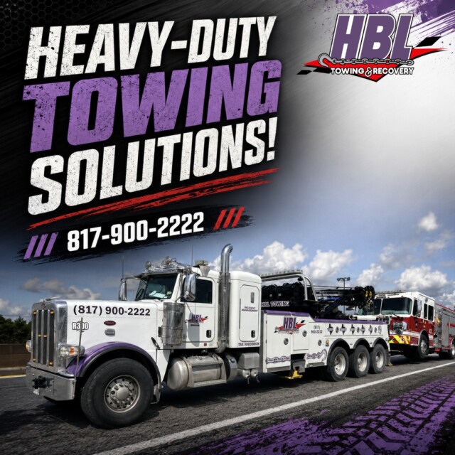 For Large Vehicles And Tough Towing Needs, Hbl Towing Provides Heavy-Duty Support With The Equipment And Experience Needed To Handle The Job Safely.